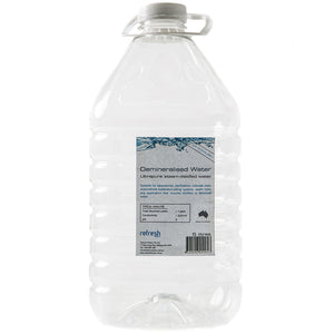 Distilled demineralised water