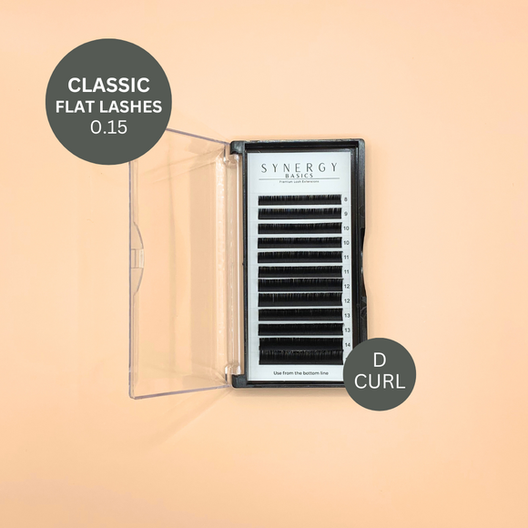 Classic Flat Lashes D Curl 0.15