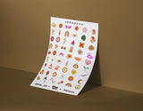 Temp Arte - Groovy / Nail Tattoos - Single Sheet