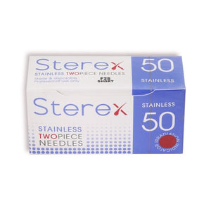 Sterex Stainless Electrolysis Two Piece Needles