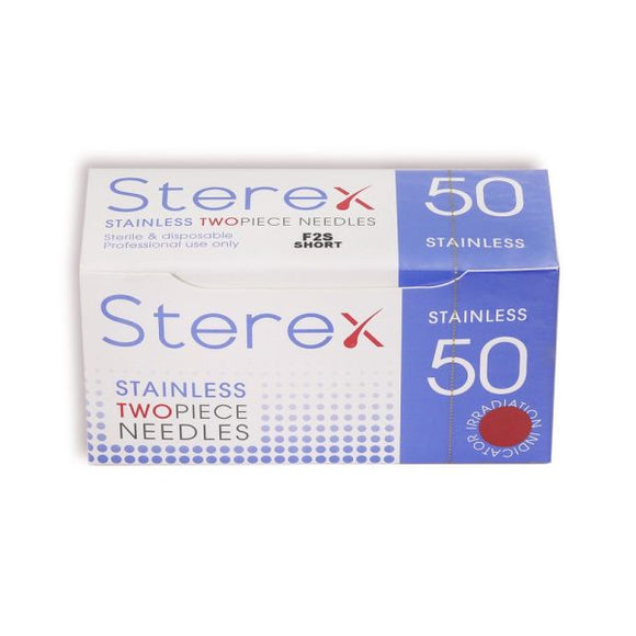 Sterex Stainless Electrolysis Two Piece Needles