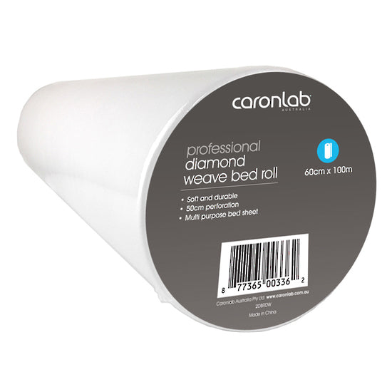 Caron Diamond Weave Perforated Bed Roll - 100m (White or Black Available)