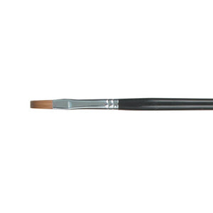 Flat Pure Sable Brush - No 6