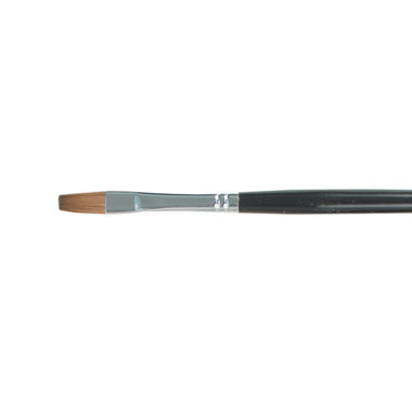 Flat Pure Sable Brush - No 8