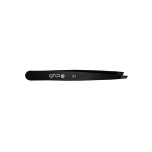 Caron Grip Matte Black Tweezers