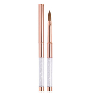 Rose Gold Crimped Acrylic Brush - No 8