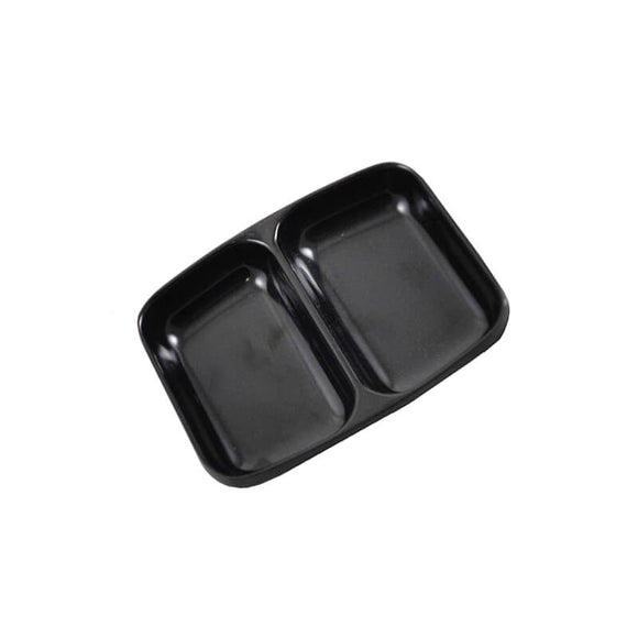 Tint Dish 2 Section Black