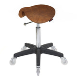 Saddle Stool - Black/White/Tan