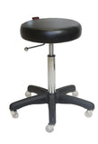 Turbo Gas Lift Stool - Black/White/Tan