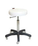 Turbo Gas Lift Stool - Black/White/Tan